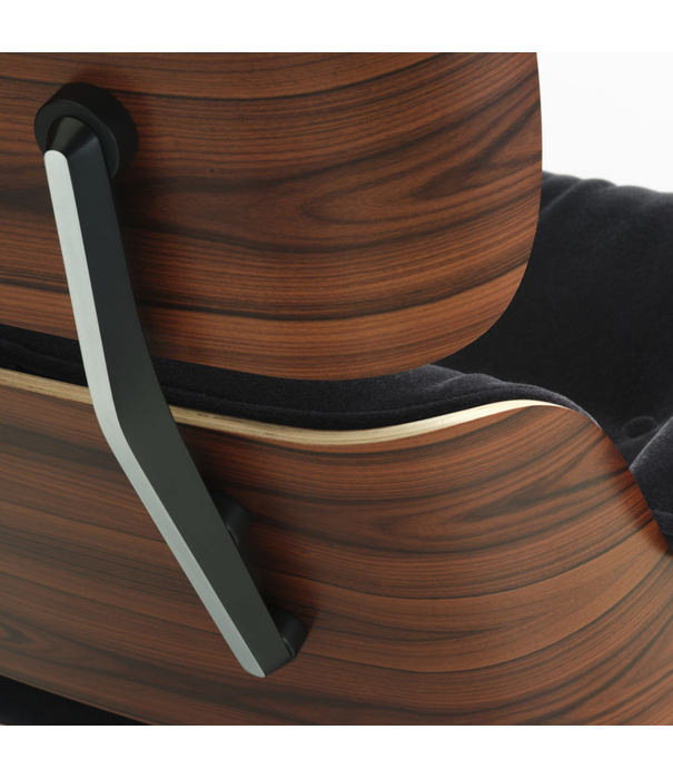 Vitra  Eames Lounge Chair & Ottoman Santos Palissander, calma donker anthraciet