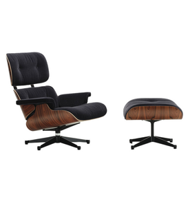 Vitra Eames Lounge Chair & Ottoman Santos Palissander, calma dark anthracite