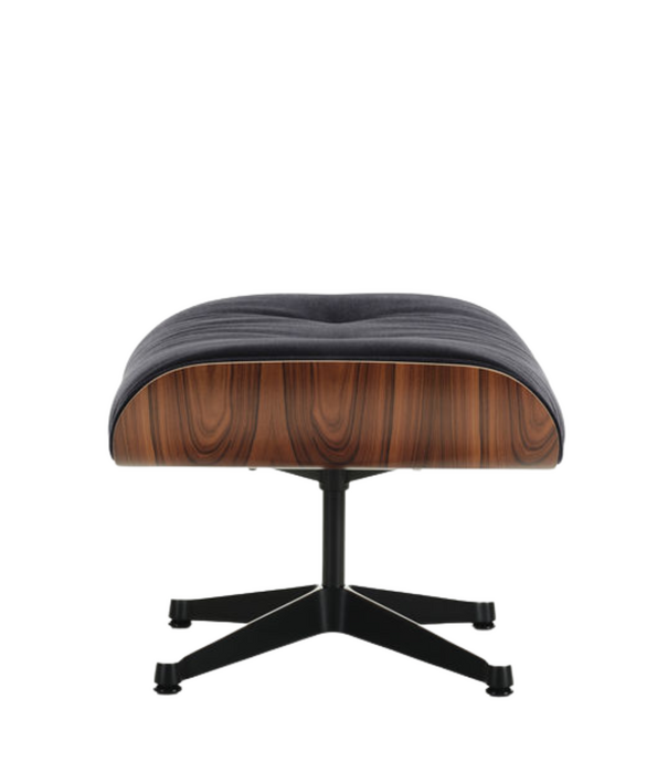 Vitra  Eames Lounge Chair & Ottoman Santos Palissander, calma donker anthraciet