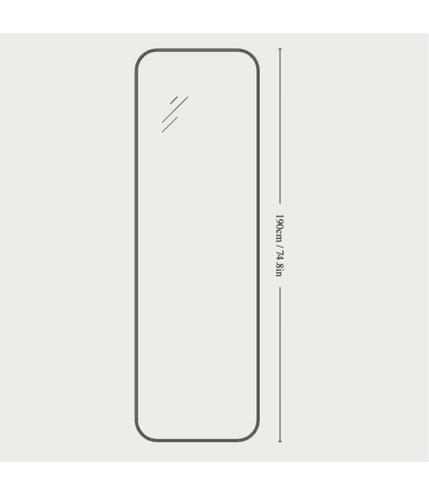 &Tradition &Tradition Sillon SH7 Mirror brass 190 x 60