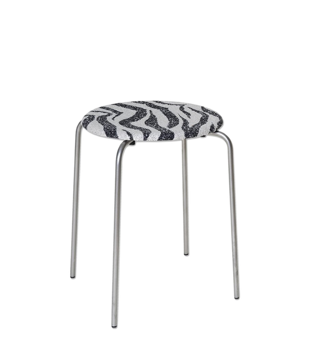 Frama  Frama Petit Rond Kruk, geborsteld RVS - Zebra