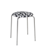 Frama Petit Rond Stool, brushed Stainless Steel - Zebra
