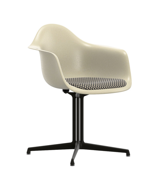 Vitra  Vitra Eames Fiberglass DAL Eetkamerstoel zitkussen checker