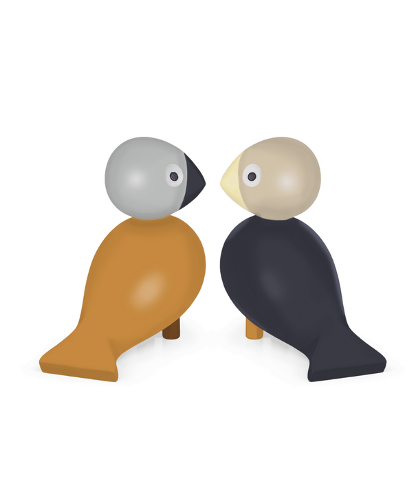 Kay Bojesen  Lovebirds you & me,  set van 2