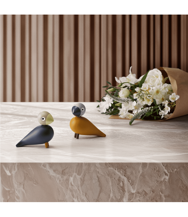 Kay Bojesen  Kay Bojesen Lovebirds green-rose, set of 2