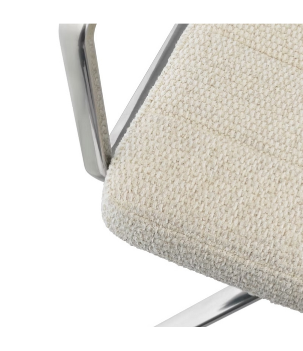 Vipp  Vipp 452 Swivel Dining Chair  with gliders, fabric Wavy off white