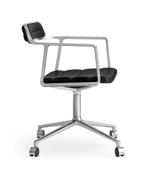 Vipp  Vipp 453 Swivel Stoel met wielen, Wavy off white