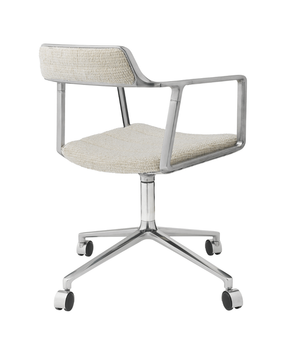 Vipp  Vipp 453 Swivel Stoel met wielen, Wavy off white