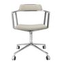 Vipp 453 Swivel Chair with castors, Wavy off white