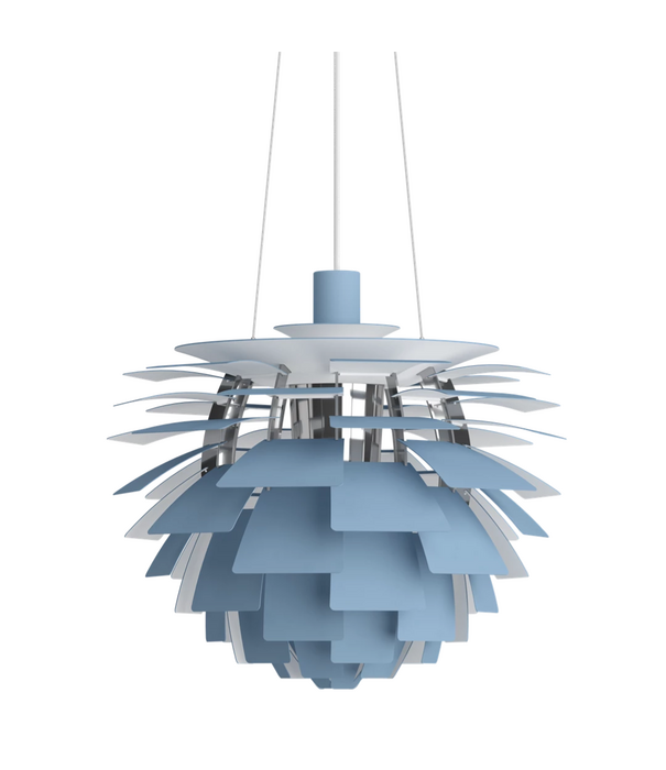 Louis Poulsen  PH Artichoke Pendant dusty green,  high lustre chrome plated
