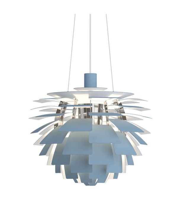 Louis Poulsen  PH Artichoke Pendant dusty green,  high lustre chrome plated