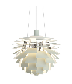 PH Artichoke Hanglamp dusty green, chrome Ø60