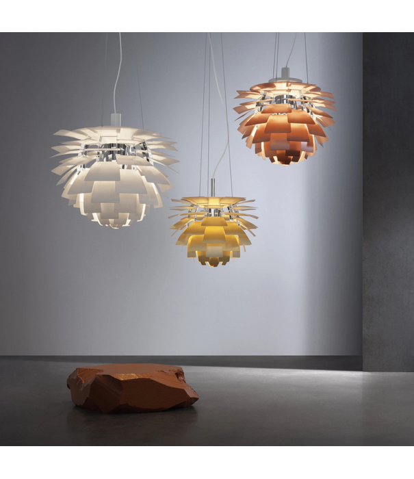 Louis Poulsen  Louis Poulsen PH Artichoke Hanglamp dusty green high lustre chrome plated