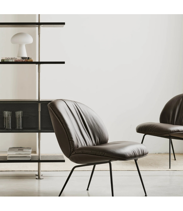 Gubi  Gubi Keen 160 Shelving Unit stainless steel, dark ash box, 1 shelf