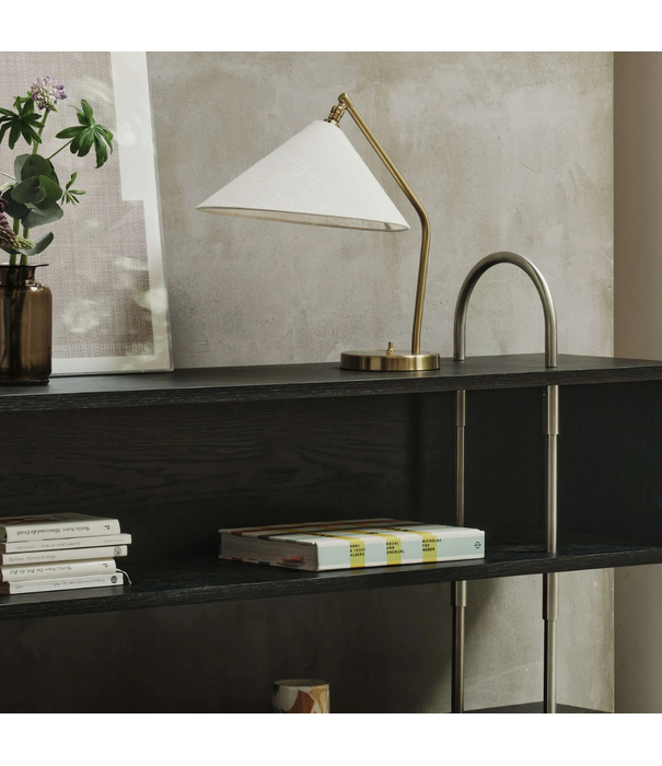 Gubi  Gubi Keen Shelving Unit 208 stainless steel, dark ash 3 shelves