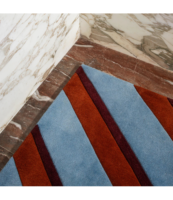 Layered  Layered Teklan Diagonal Rug Sky