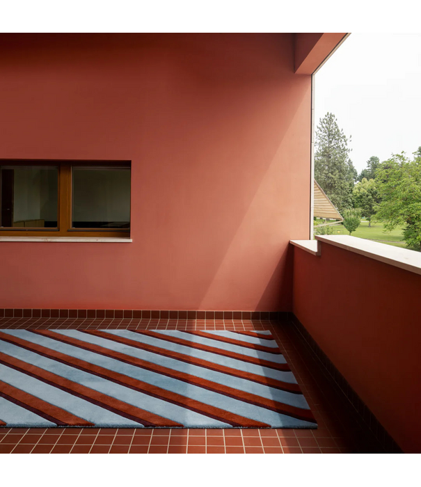 Layered  Layered Teklan Diagonal Rug Sky