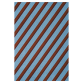 Layered Teklan Diagonal Rug Sky