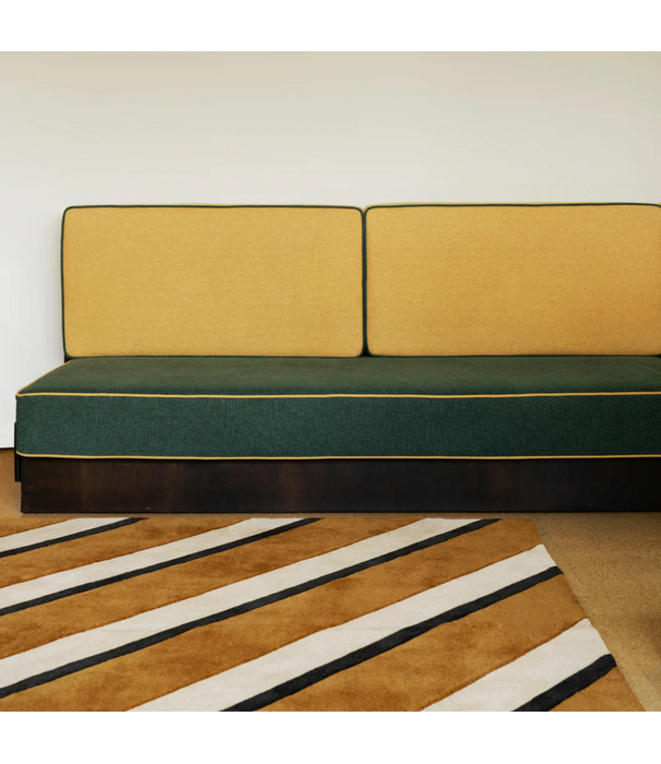 Layered  Layered Teklan Diagonal Rug Sand