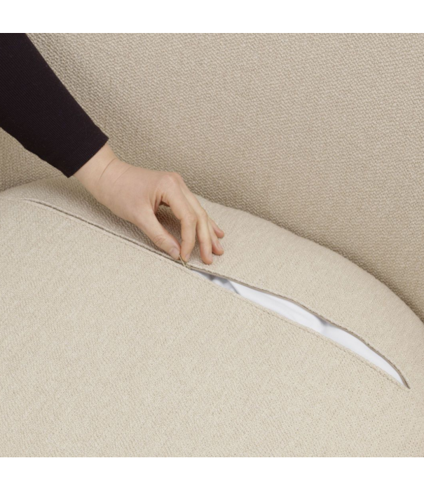 Vitra  Vitra Slow Sofa Flocca dark blue, black aluminium legs