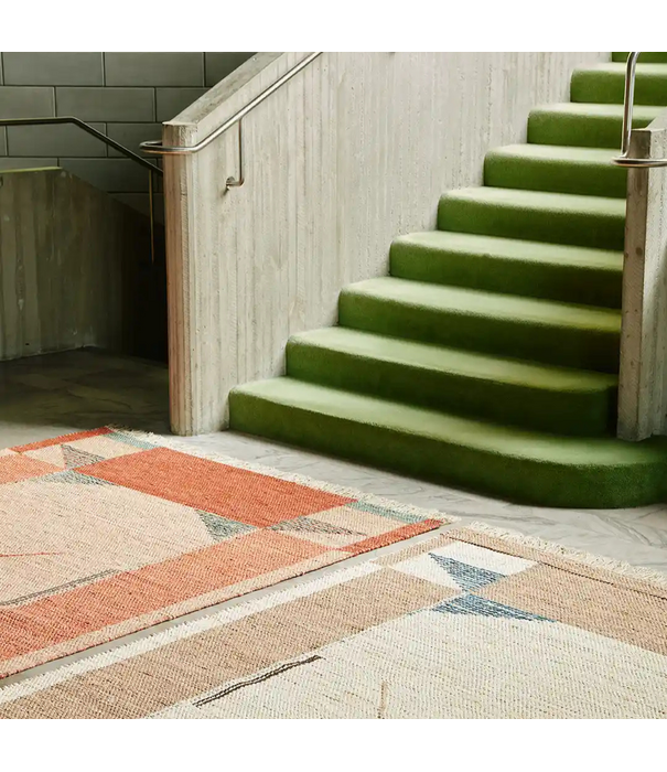 Finarte Finarte Apollo Upcycled cotton rag rug / Beige