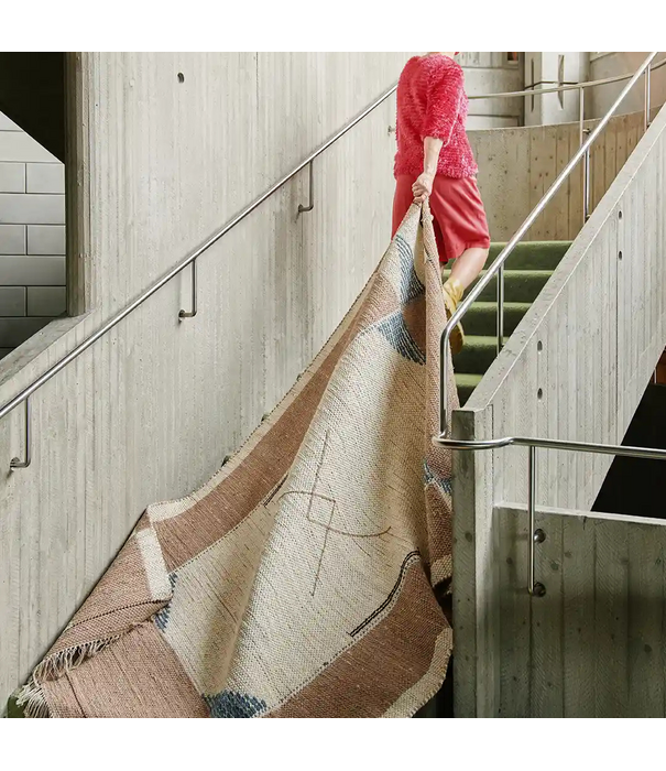 Finarte Finarte Apollo Upcycled cotton rag rug / Beige