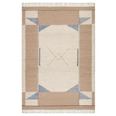 Finarte Apollo Upcycled cotton rag rug / Beige