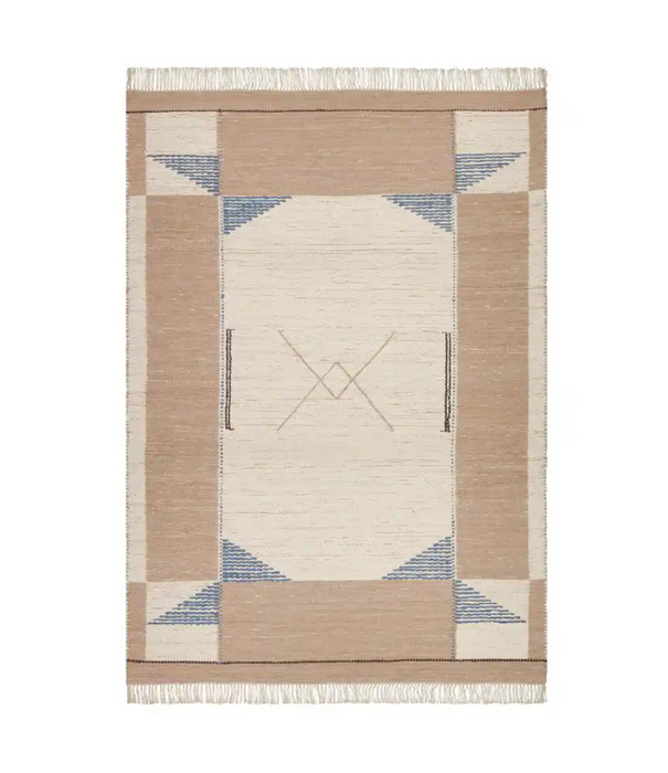 Finarte Finarte Apollo Upcycled cotton rag rug / Beige