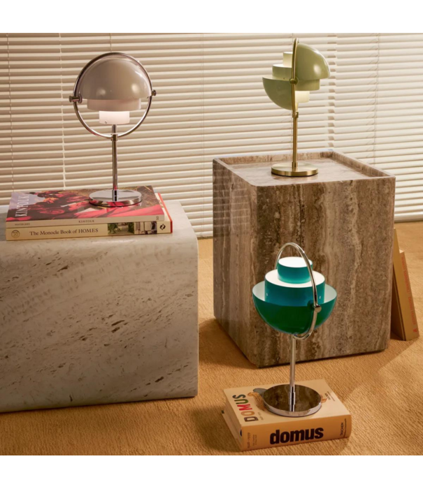 Gubi  Multi Lite Portable Lamp chrome, teal green