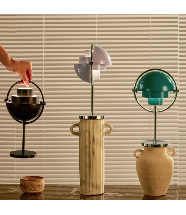 Gubi  Gubi Multi Lite Portable Lamp chrome , clover green