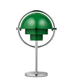 Gubi Multi Lite Portable Lamp chrome, clover green