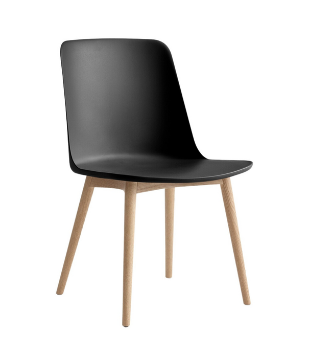 &Tradition &Tradition Rely HW71 Eetkamerstoel plastic, eiken poten