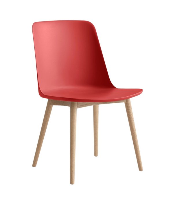 &Tradition &Tradition Rely HW71 Dining Chair plastic, oak legs