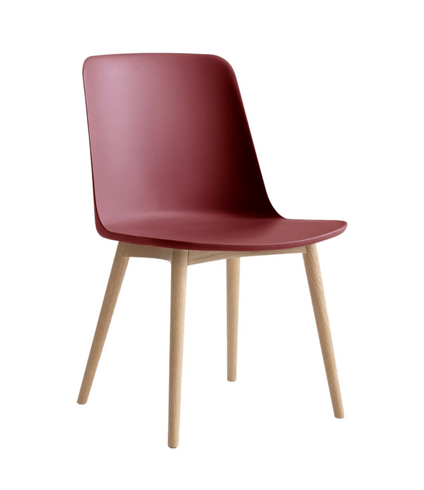 &Tradition &Tradition Rely HW71 Dining Chair plastic, oak legs