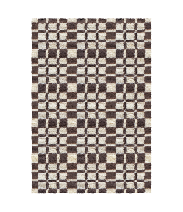 Layered  Layered Evelina Kroon Wool Rug Chestnut