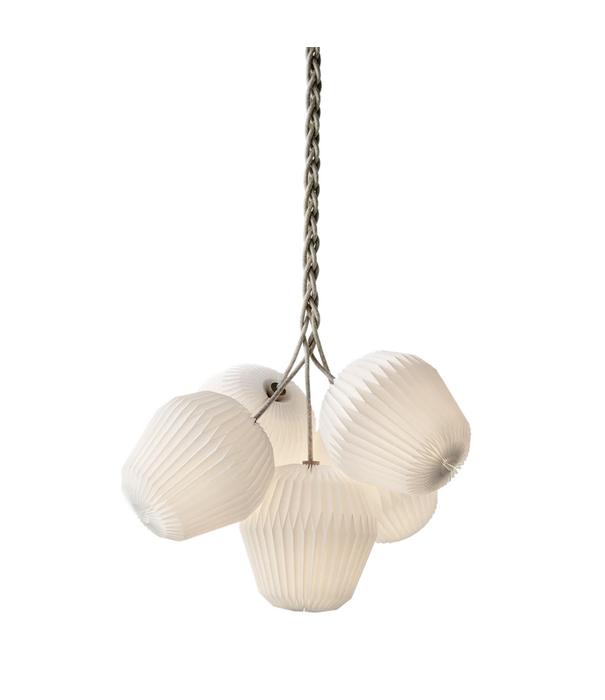 Le klint  Model 130 Bouquet 5 Chandelier, linen cord