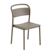 Linear Steel Outdoor Stoel Taupe