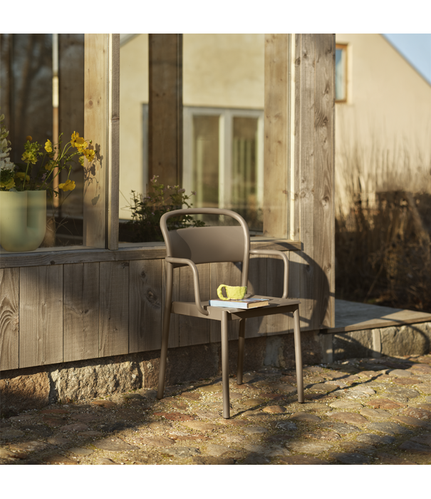 Muuto Linear Steel Outdoor Chair Taupe