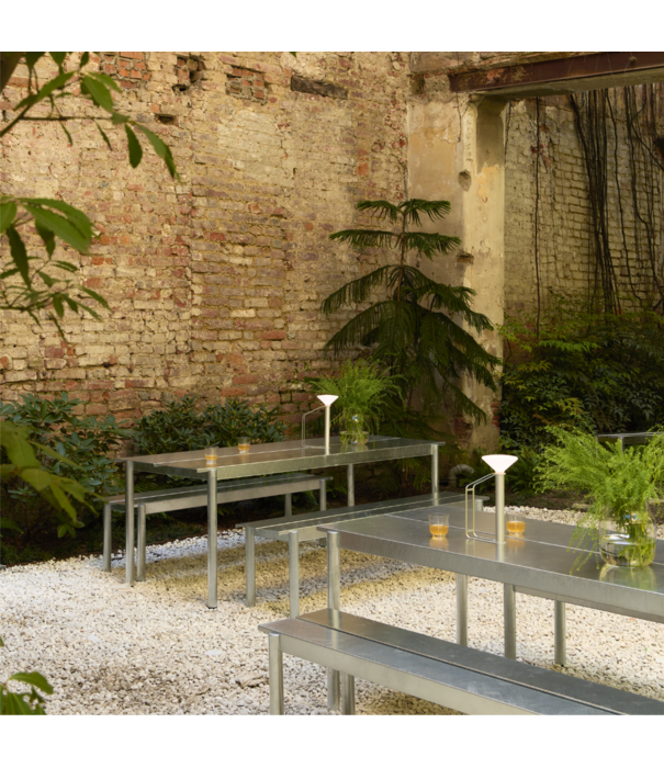 Muuto Linear Steel Outdoor Bench Taupe