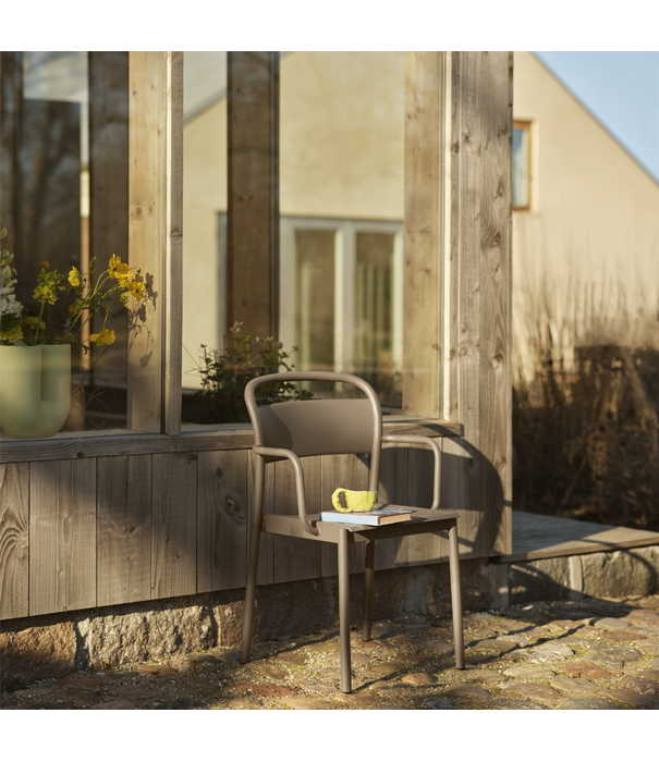 Muuto Linear Steel Outdoor Bench Taupe