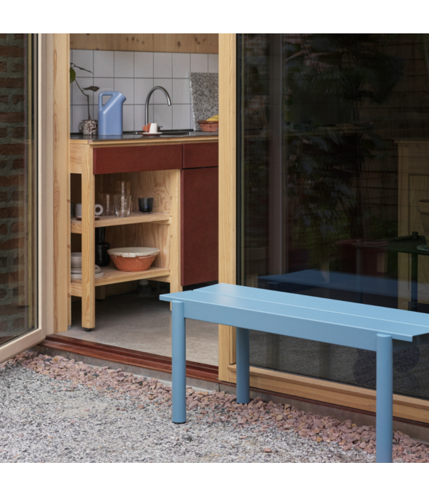 Muuto  Muuto Linear Steel Outdoor Bank Taupe