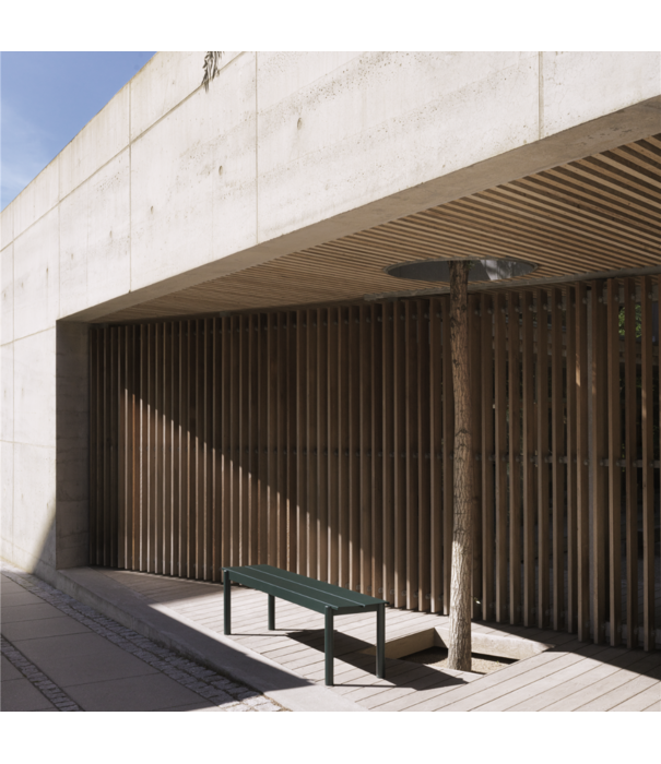 Muuto  Linear Steel Outdoor Bench Taupe