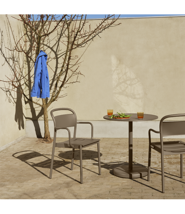 Muuto  Linear Steel Outdoor Bench Taupe