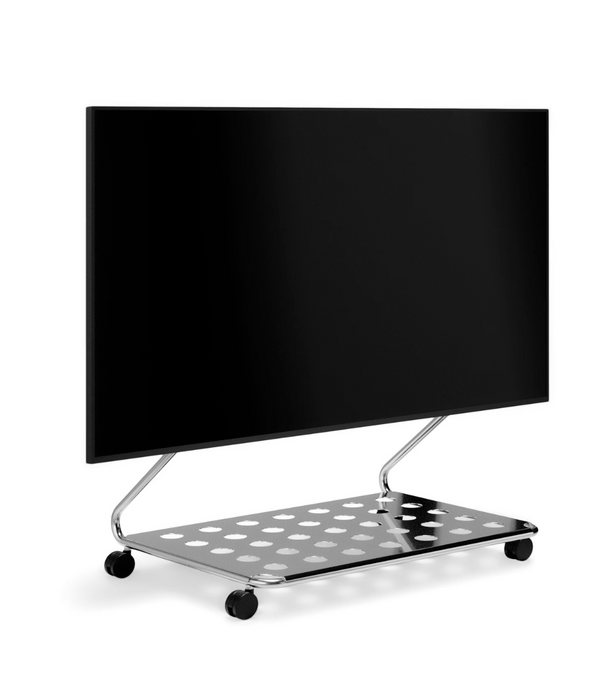 Pedestal Disco TV Stand chrome