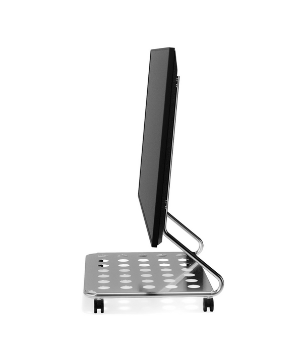 Pedestal Disco TV Stand chrome