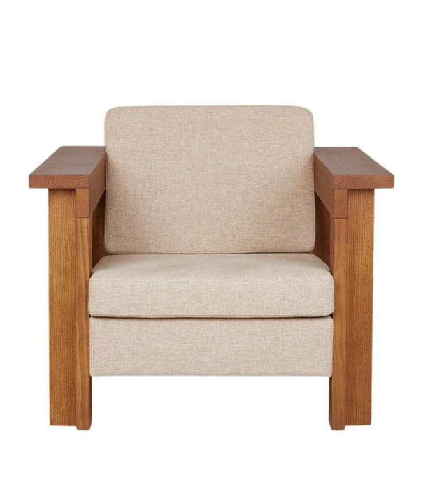 Frama  Frama Symmetry Lounge Chair ash wood, oat fabric