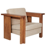 Frama Symmetry Lounge Chair ash wood, oat fabric