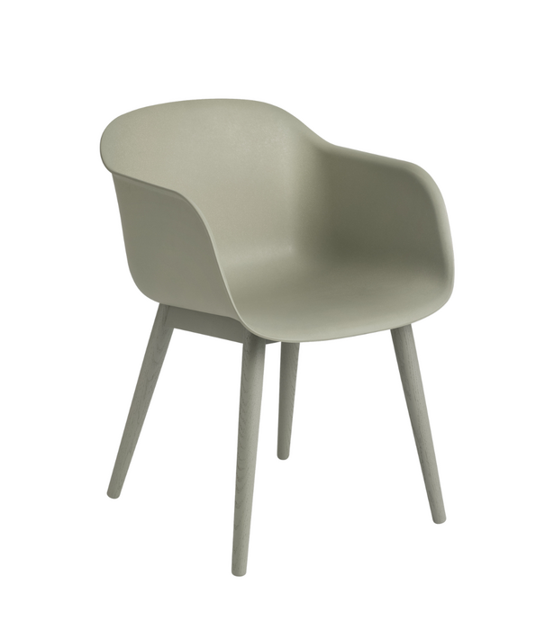 Muuto  Muuto Fiber Armchair recycled plastic wood base