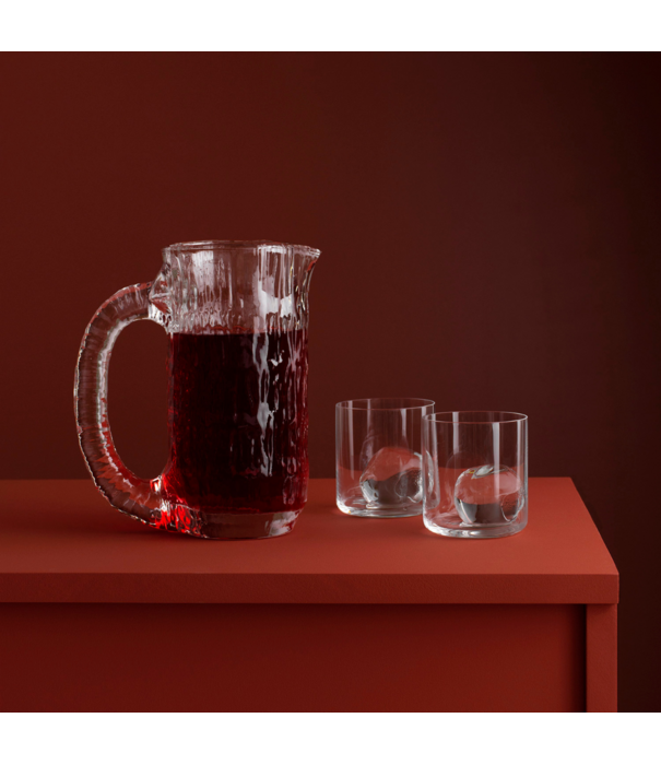 Nedre Foss  Nedre Foss Rabarbra Vaas, geblazen glas