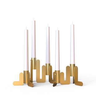 Tonone Lumi  Large Candelabra brass